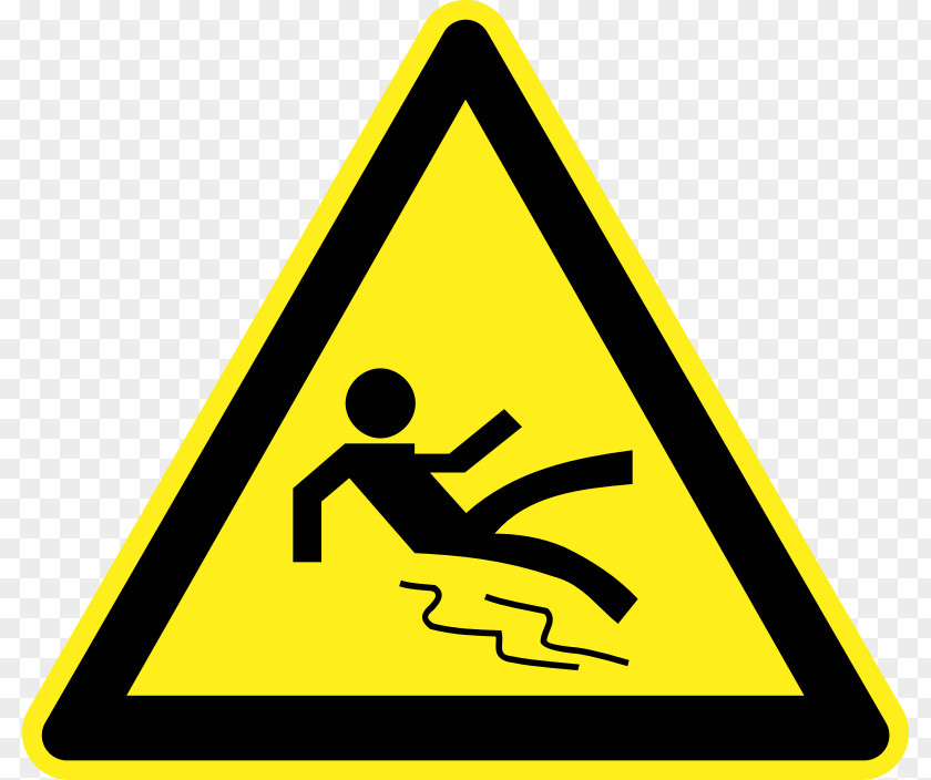 Warning Sign Hazard Symbol Wet Floor PNG
