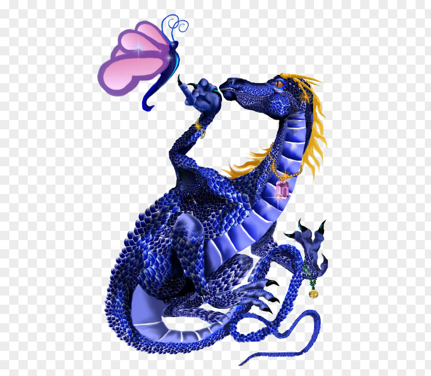 Dragon Blue Azure T-shirt PNG