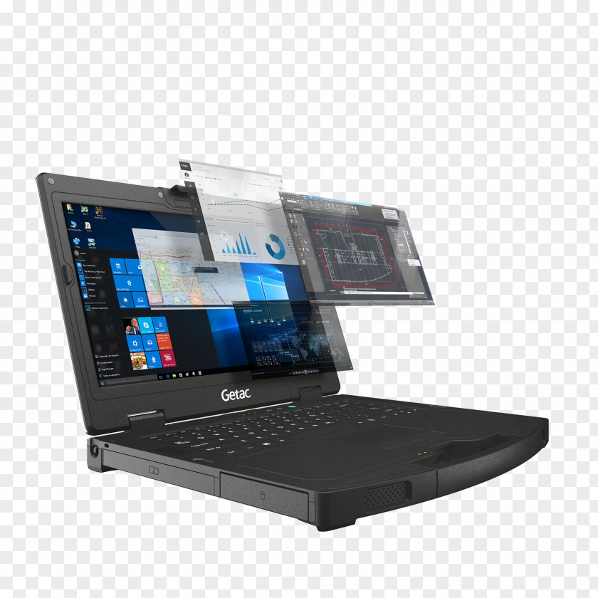 Laptop Rugged Computer Getac S410 PNG