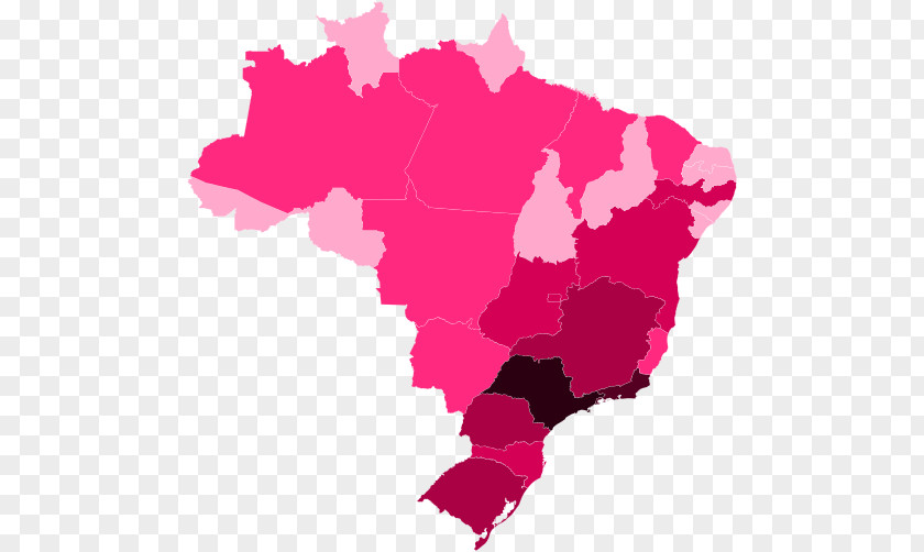 Map Brazil EF English Proficiency Index World Blank PNG