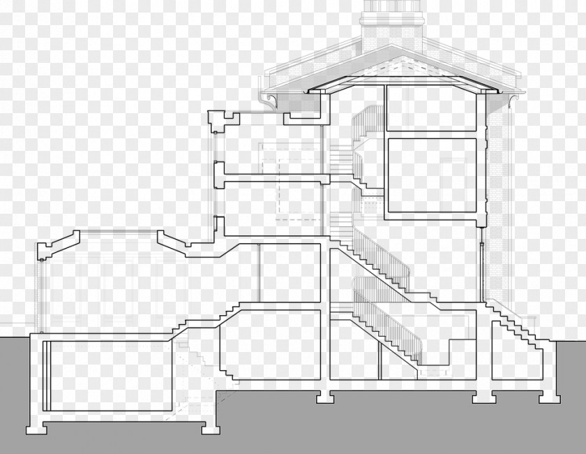 Opening Up Basement Staircase Architecture Product /m/02csf Drawing Design PNG
