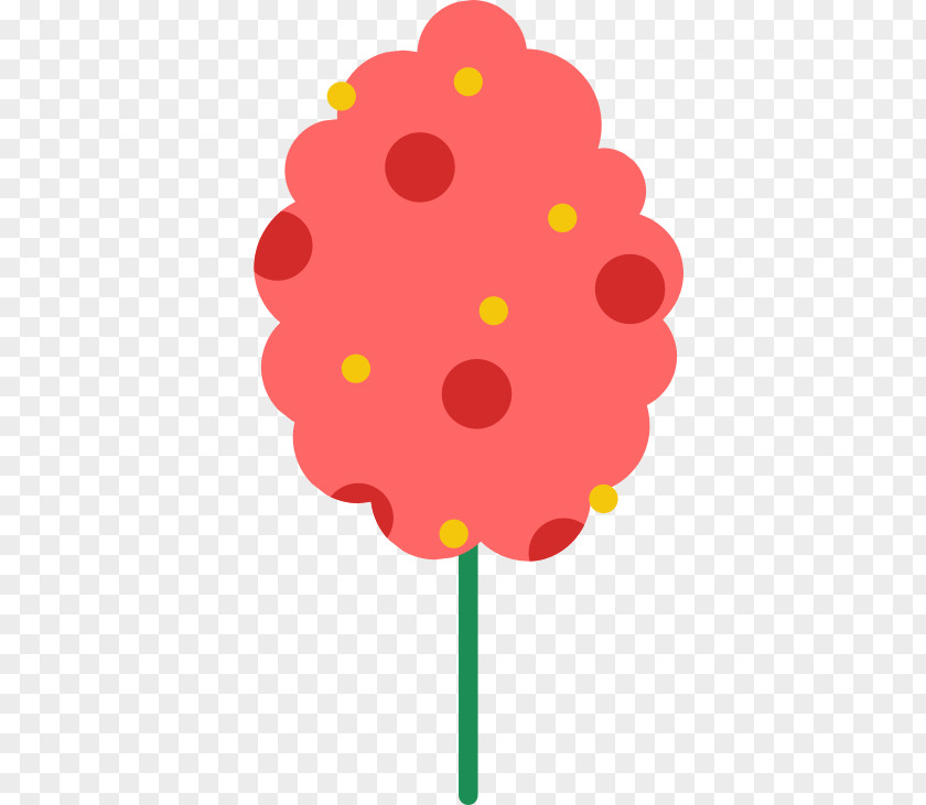 Pink Popsicle Petal Floral Design Clip Art PNG