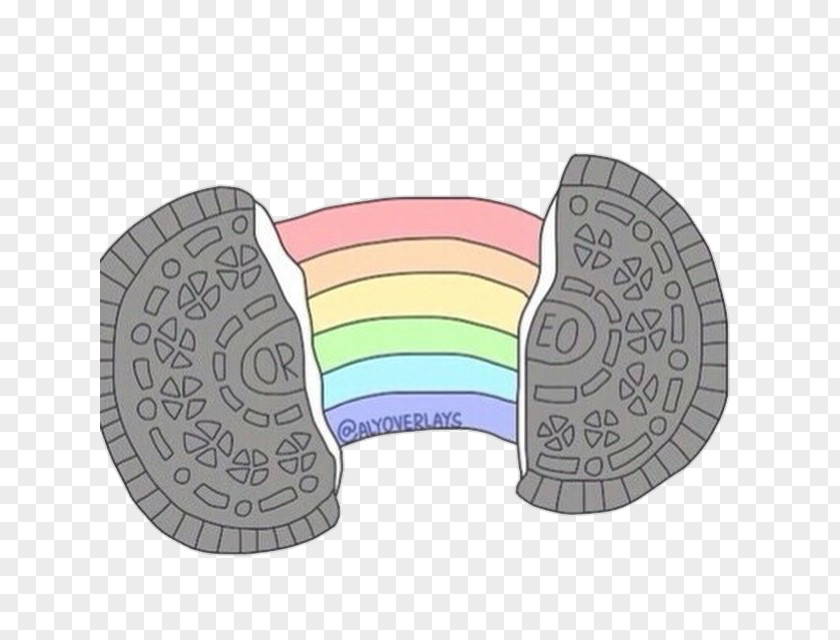 Rainbow Oreo Desktop Wallpaper PNG