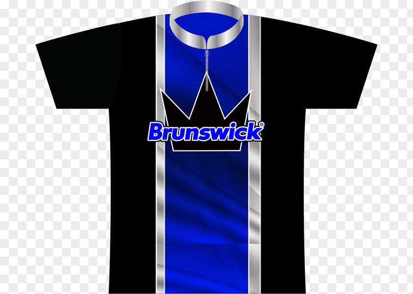 T-shirt Jersey Blue Brunswick Bowling & Billiards PNG