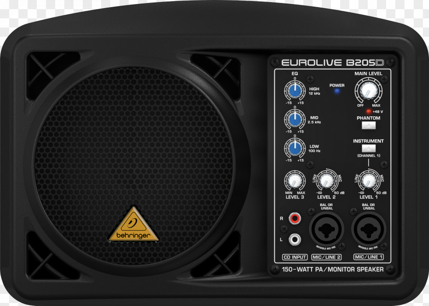 BEHRINGER Eurolive B2 Series Loudspeaker Powered Speakers Public Address Systems PNG