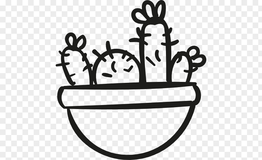 Cactus In Pot Cactaceae Clip Art PNG