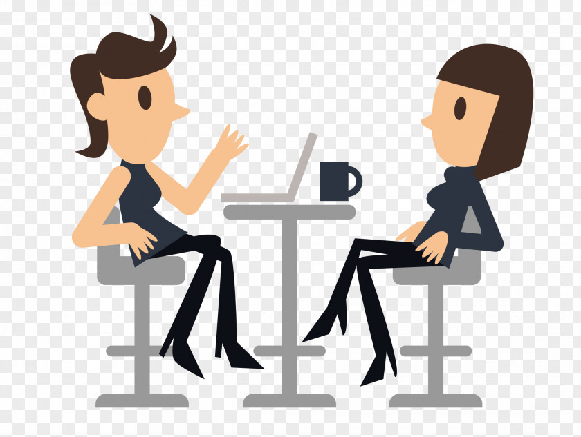 Cafe Chatting For Women Infographic Icon PNG