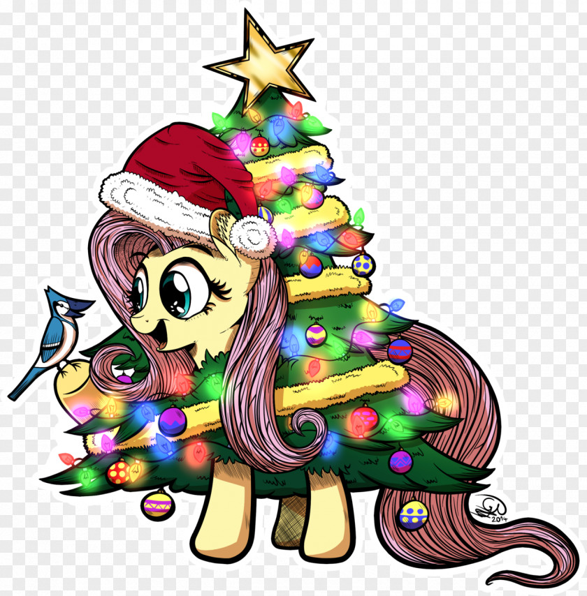 Christmas Tree Pony Fluttershy PNG