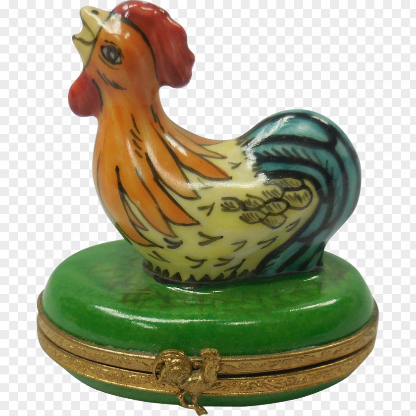 Hand-painted Chicken Rooster Figurine Meat PNG