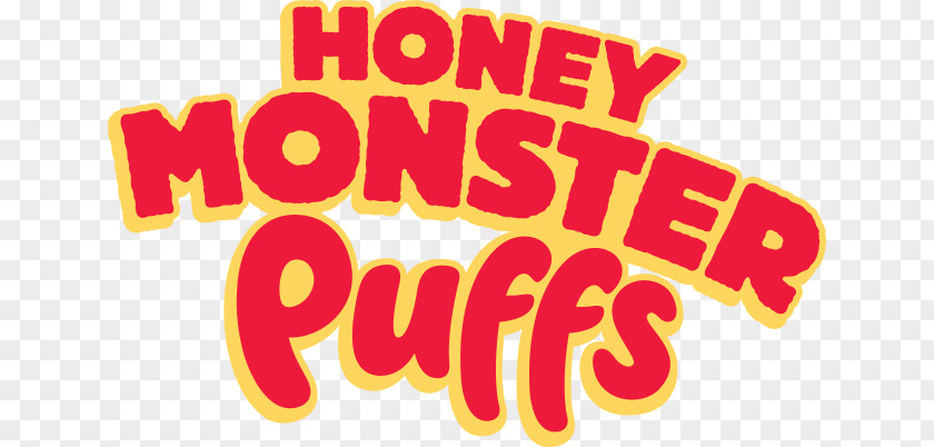 Honey Logo Monster Puffs Brand Breakfast Cereal PNG