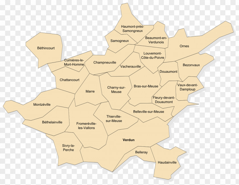 Map Communauté D'agglomération Du Grand Verdun Community Of Greater South Meuse Agglomeration Fort Douaumont Villeneuvois PNG