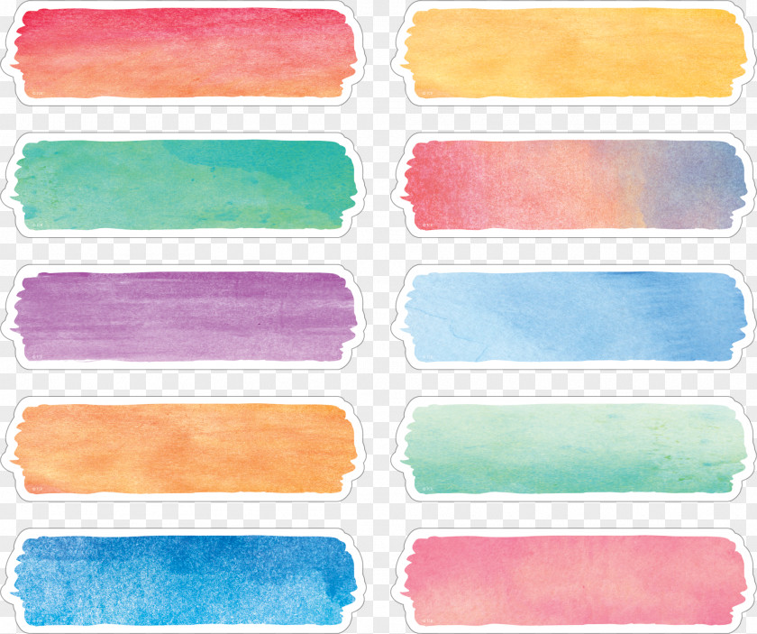 Painting Plastic Watercolor Label Adhesive Tape PNG