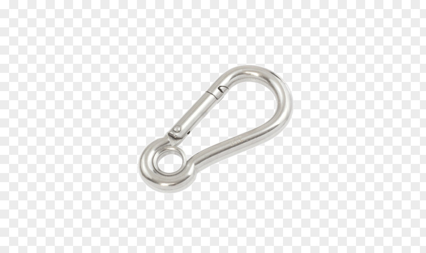 Screw Carabiner Hook Marine Grade Stainless Steel PNG