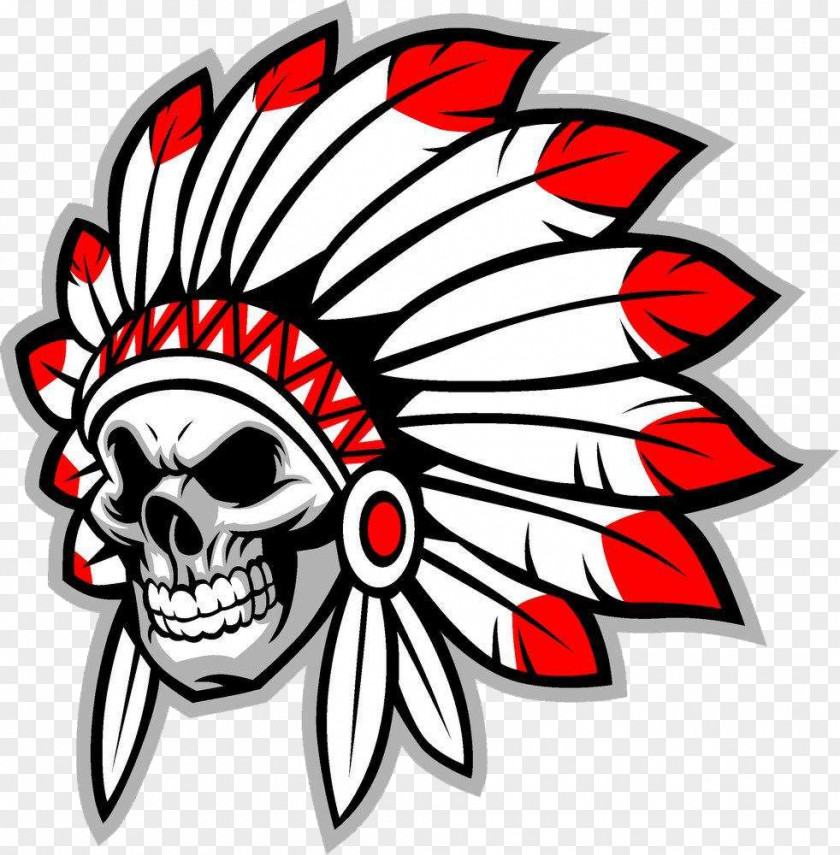 Skeleton Natives Native Americans In The United States Tribal Chief Cartoon Clip Art PNG