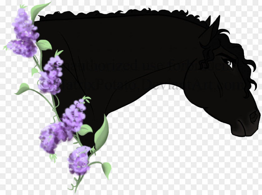 Wisteria Horse Violet Lilac Character PNG