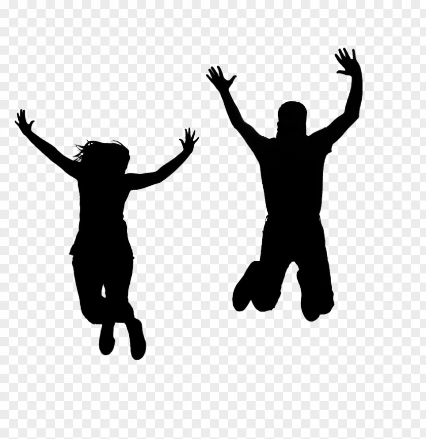 Arm Gesture People In Nature Friendship Happy Silhouette Fun PNG