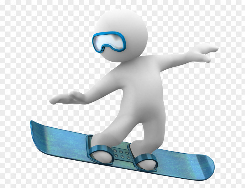 Blue Skateboard Villain Snowboarding 3D Computer Graphics Skiing Art Gray PNG