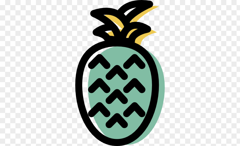 Cartoon Pineapple Organic Food Icon PNG