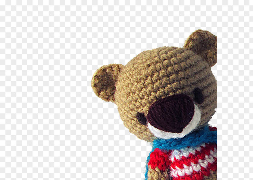 Creative Knitting Bear Superman Amigurumi Crochet Pattern PNG