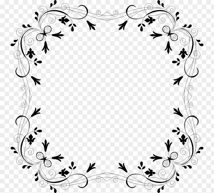 Flower Borders And Frames Paper Clip Art PNG