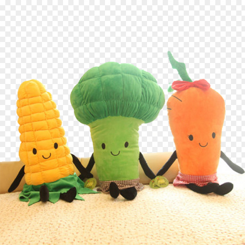 Broccoli Muppets Plush Stuffed Toy Vegetable Doll PNG