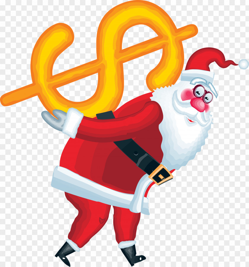 Vector Santa Claus Ded Moroz Christmas Illustration PNG
