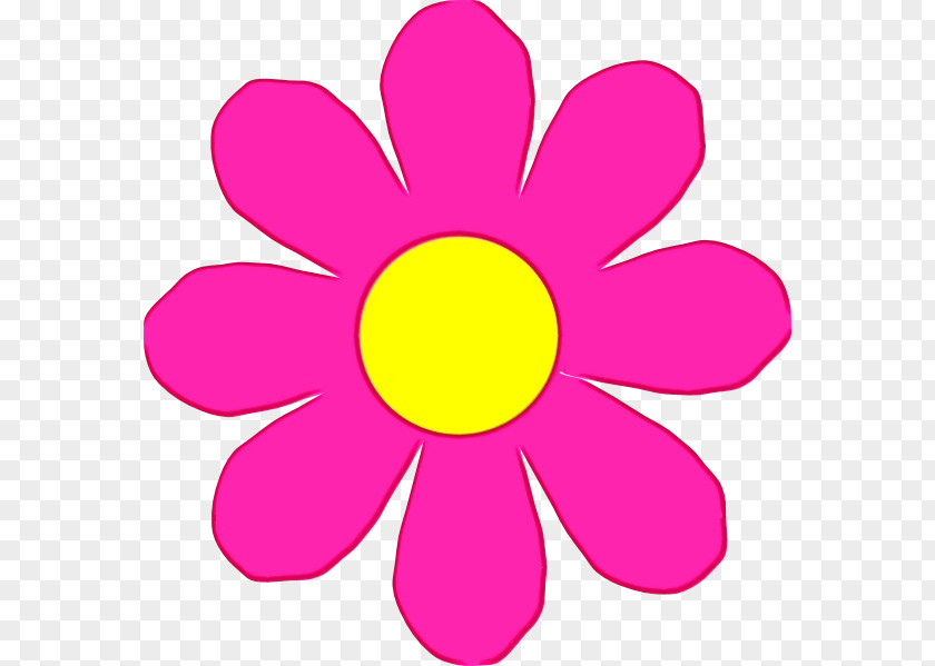 Wildflower Plant Pink Flower Cartoon PNG