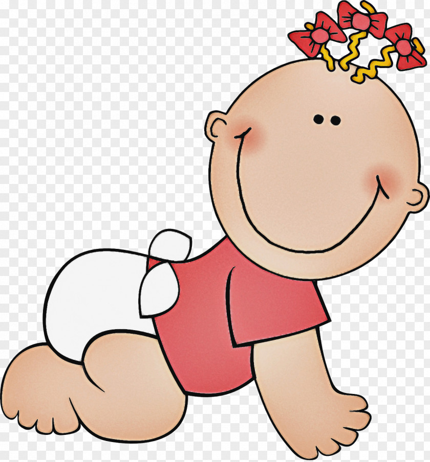 Baby Crawling Toddler Cartoon Pink Cheek Clip Art Child PNG