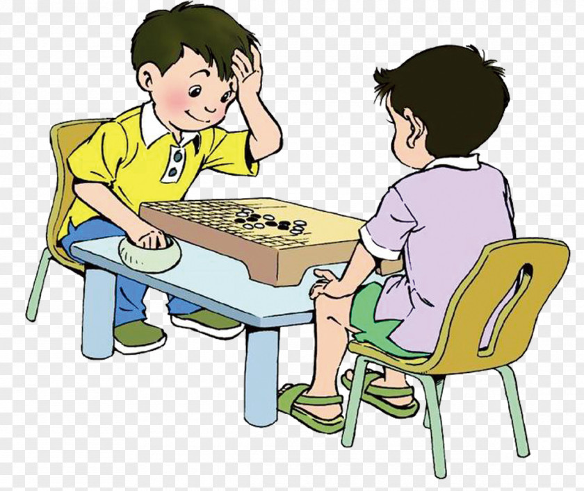 Boy Playing Chess Go Xiangqi U68cbu7c7b PNG