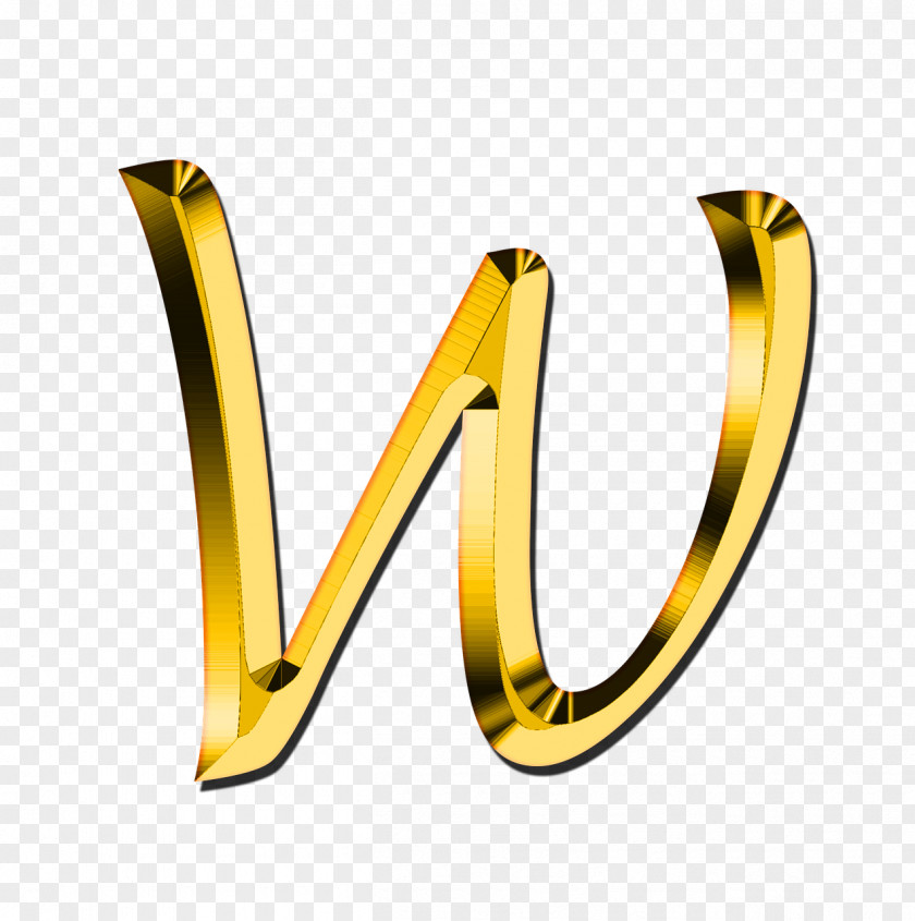 Capital Letter W PNG W, gold letter w clipart PNG