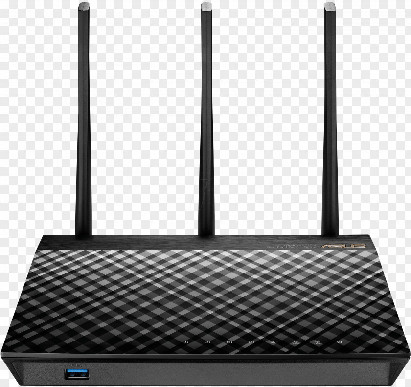 Wired Router ASUS RT-AC66U Wireless Wi-Fi Gigabit Ethernet PNG