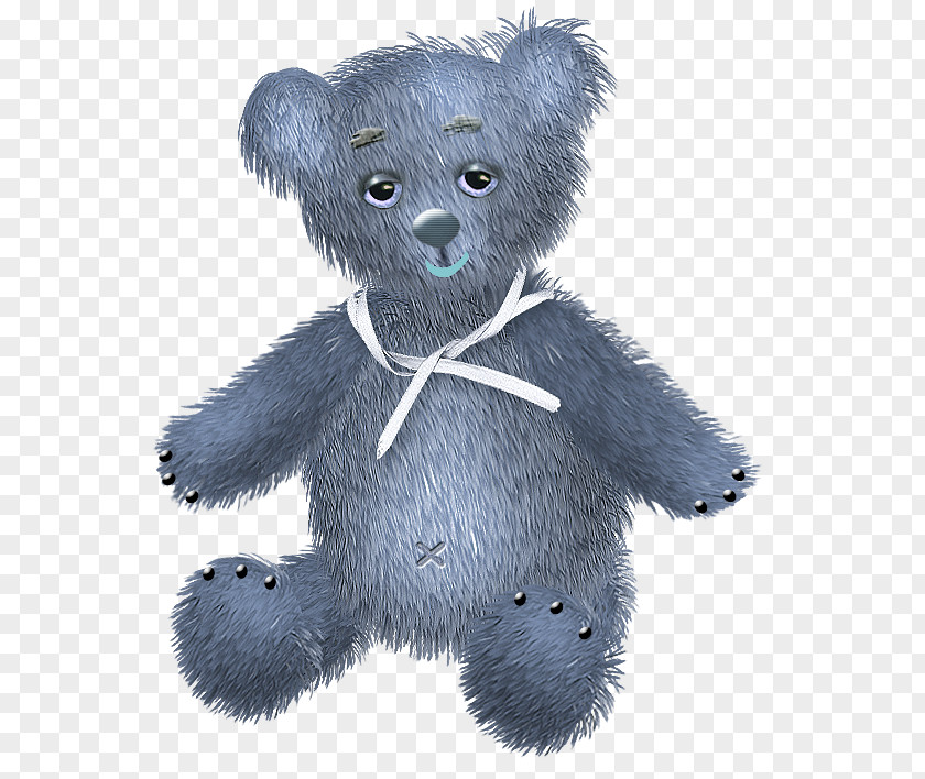 Blue Bear Clip Art PNG