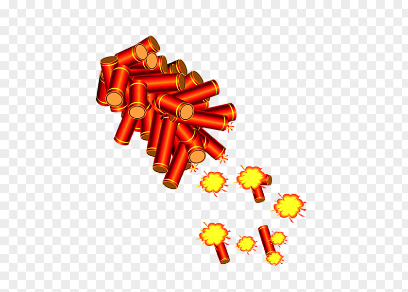 Chinese New Year Red Firecrackers Firecracker Traditional Holidays PNG