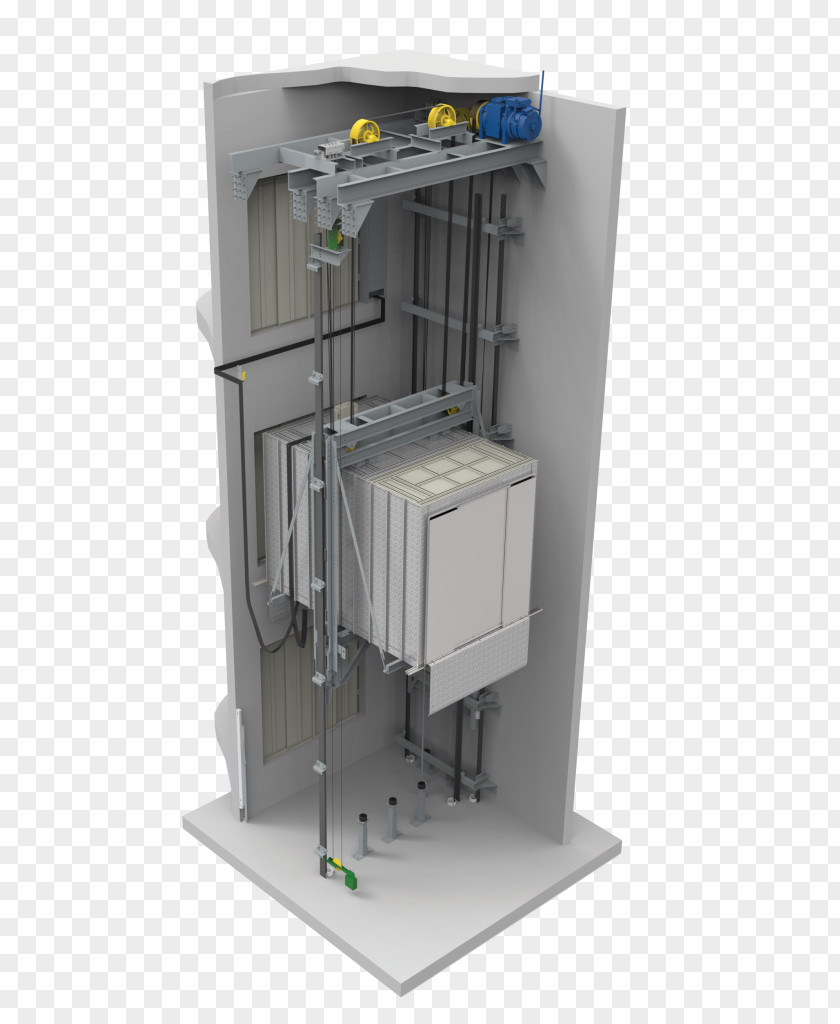 Elevator Car Hotel Room Hydraulic Machinery PNG