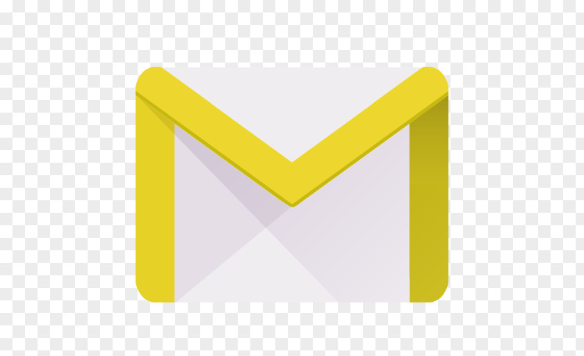 Email Triangle Text Yellow PNG