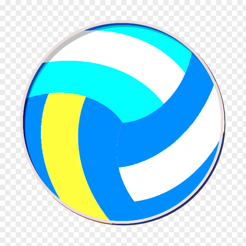 Ball Icon Sports Flat Color Volleyball PNG