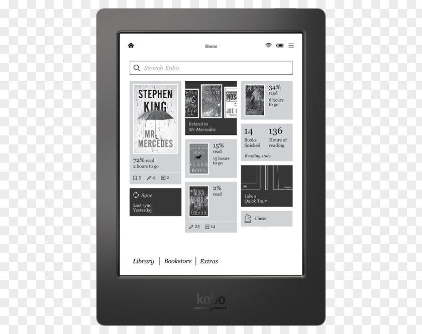 Book Kobo Aura HD Glo Barnes & Noble Nook Touch PNG