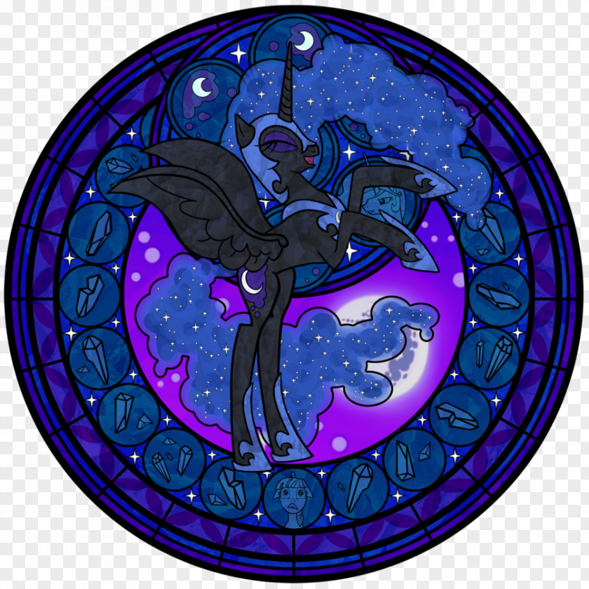 Glass Princess Luna Pony Stained PNG