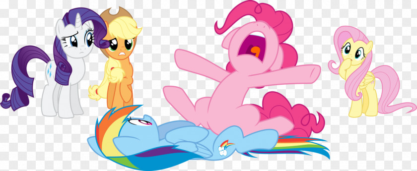 Pony Pinkie Pie Rainbow Dash Applejack Fluttershy PNG