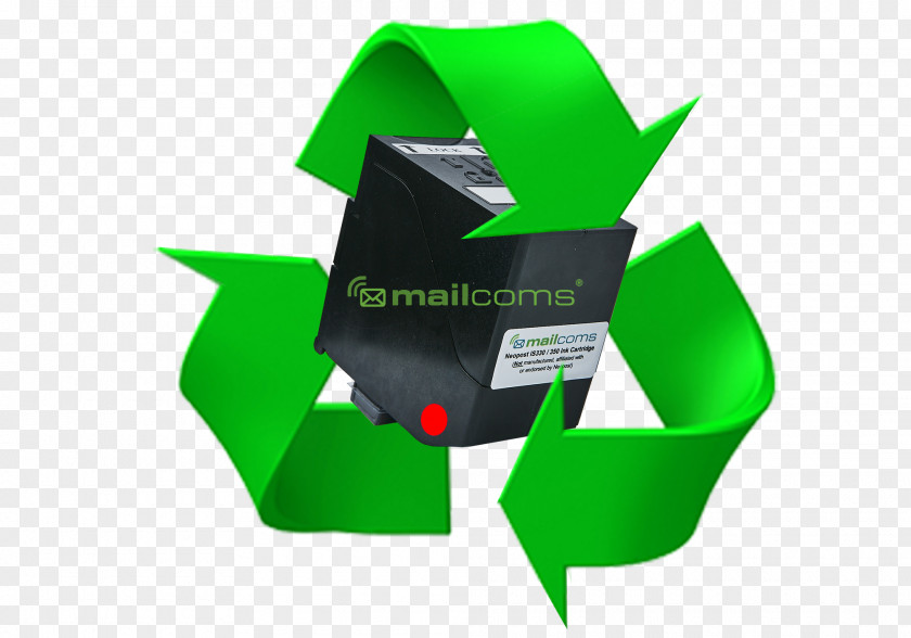 Red Ink Recycling Symbol Bin Paper Reuse PNG