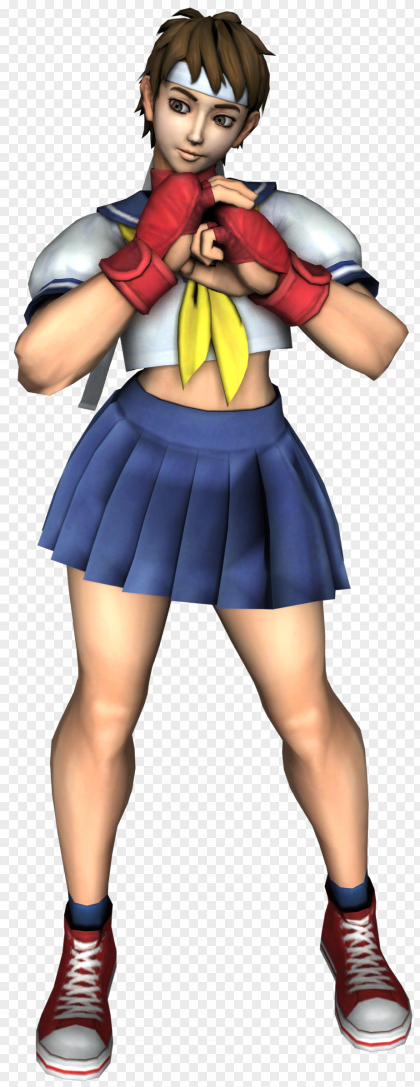 Sakura Kasugano Street Fighter IV Rendering Poser PNG