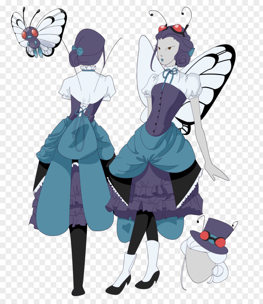 Steampunk Cosplay Costume Butterfree Pokémon PNG