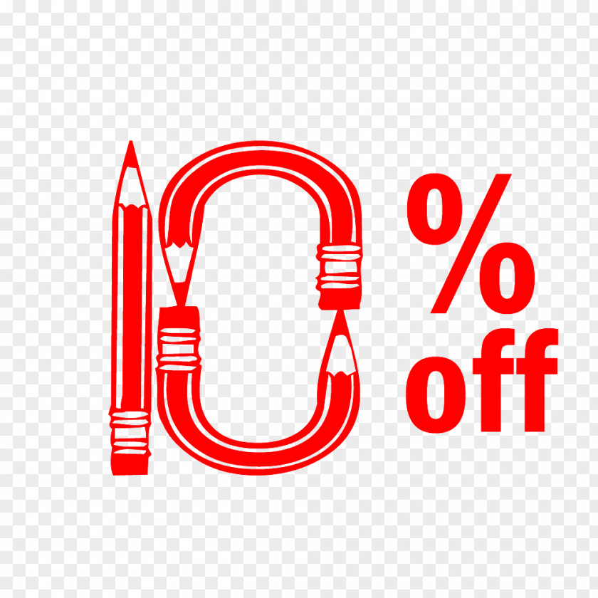Back To School 10% Off Discount Tag. PNG