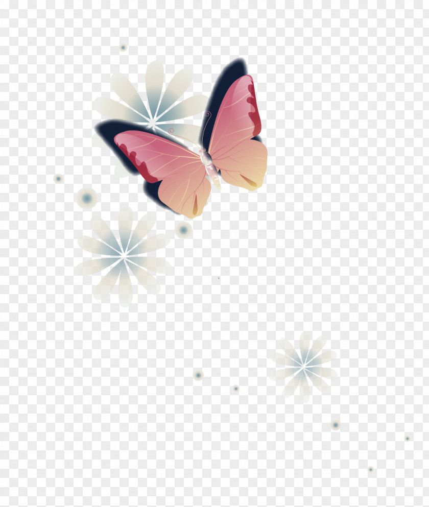 Butterfly Flowers Monarch Petal PNG