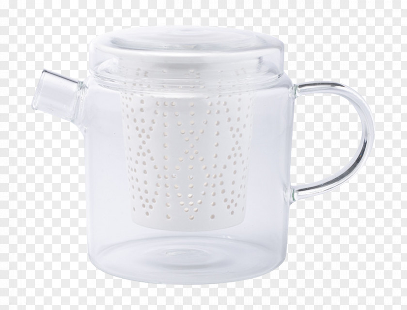 Glass Teapot Mug Lid PNG