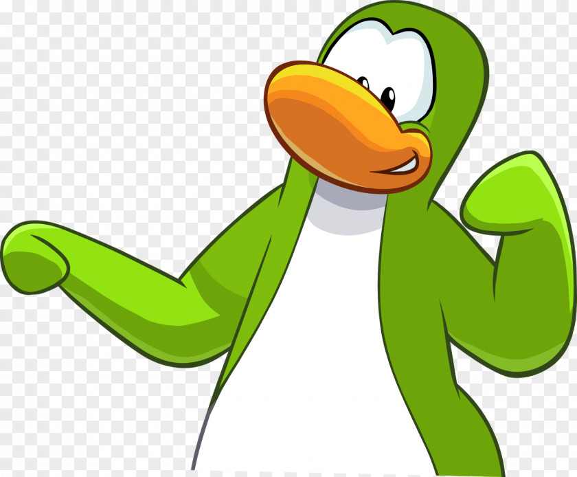 Penguin Club Green Water Bird Clothing PNG