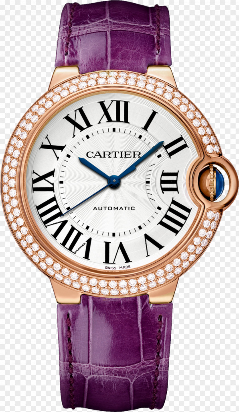 Watch Cartier Ballon Bleu Blue Clock PNG