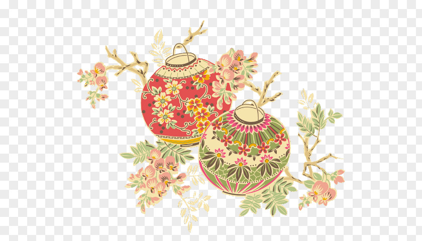 Art Embroidery Chinese New Year Ornament PNG