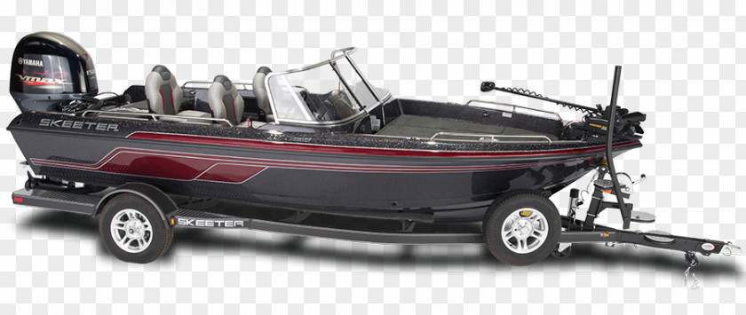 Bass Boat On Water Background Phoenix Skeeter Street Trailers Car PNG