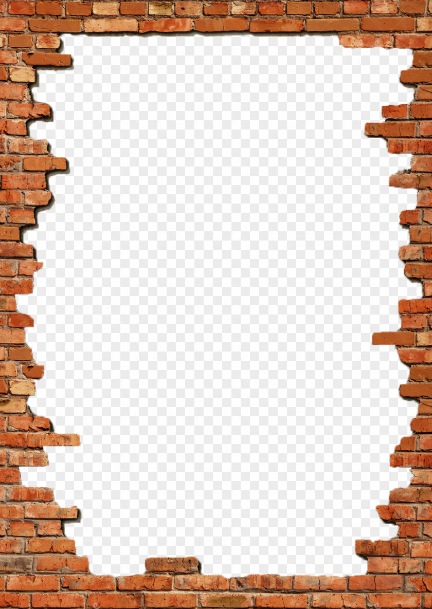 Bricks Frame Brick Picture Frames Wall Stock Photography PNG